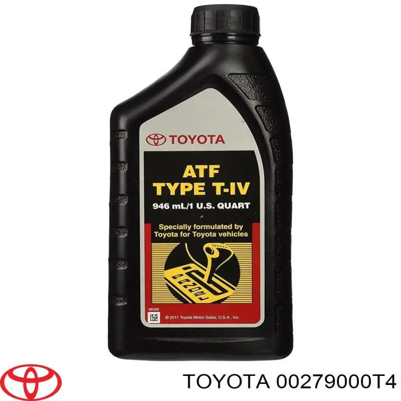  Масло трансмиссионное Toyota ATF T-IV 1 л (00279000T4)