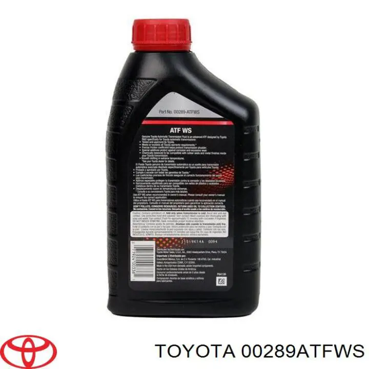 Трансмиссионное масло 00289ATFWS Toyota