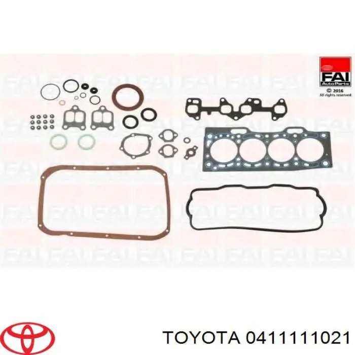 0411111020 Toyota комплект прокладок двигателя полный