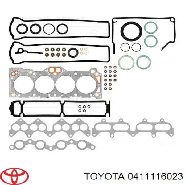 Комплект прокладок двигателя 0411116023 Toyota