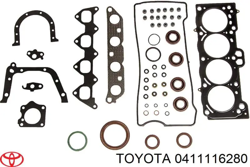 0411-116280 Toyota комплект прокладок двигателя полный