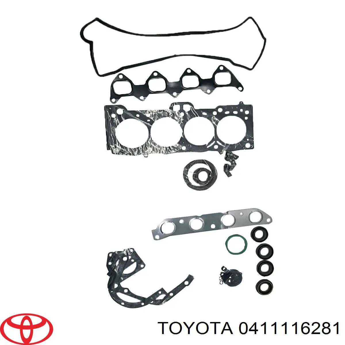 Комплект прокладок двигателя 0411116281 Toyota