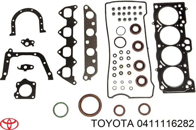 0411116282 Toyota комплект прокладок двигателя полный
