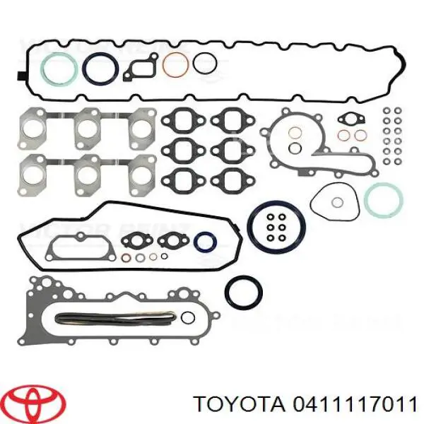 0411117010 Toyota kit de vedantes de motor completo