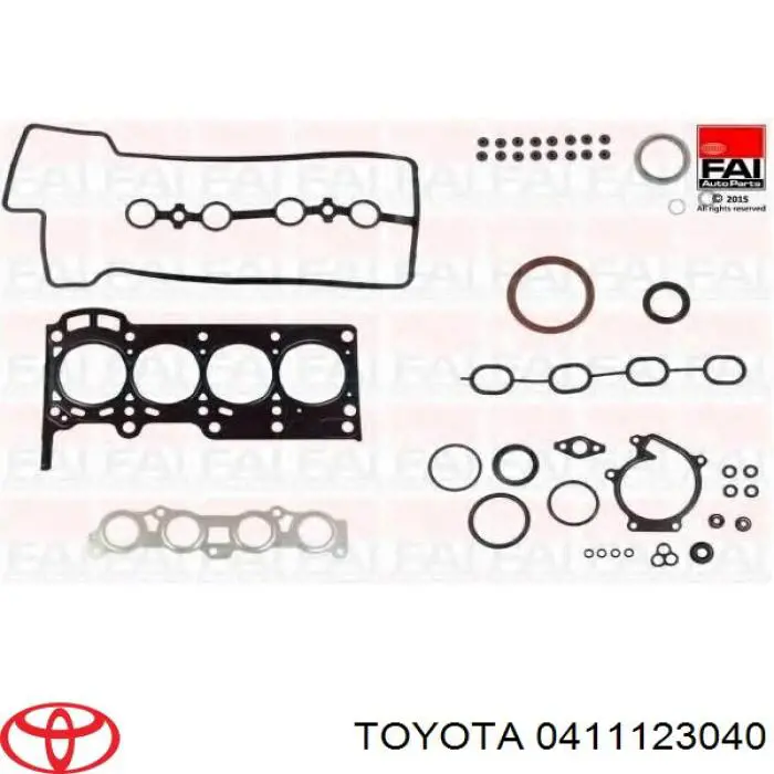 Комплект прокладок двигателя 411123040 Toyota