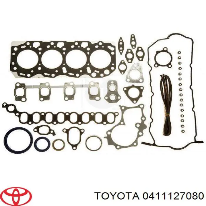 411127080 Toyota комплект прокладок двигателя полный