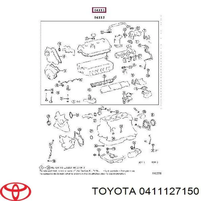 0411127150 Toyota 