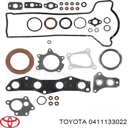 0411133022 Toyota kit de vedantes de motor completo