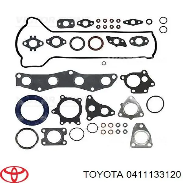 0411133120 Toyota Комплект прокладок на двигатель