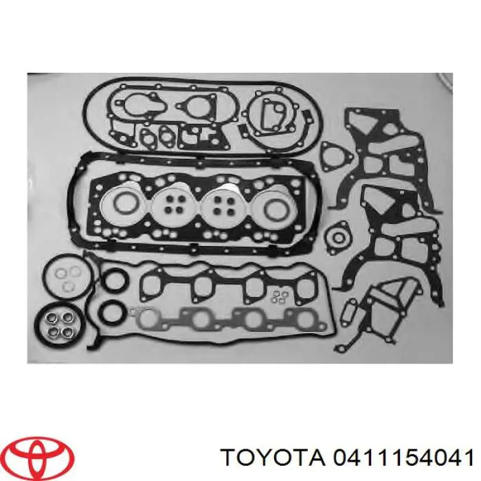 411154053 Toyota комплект прокладок двигателя полный
