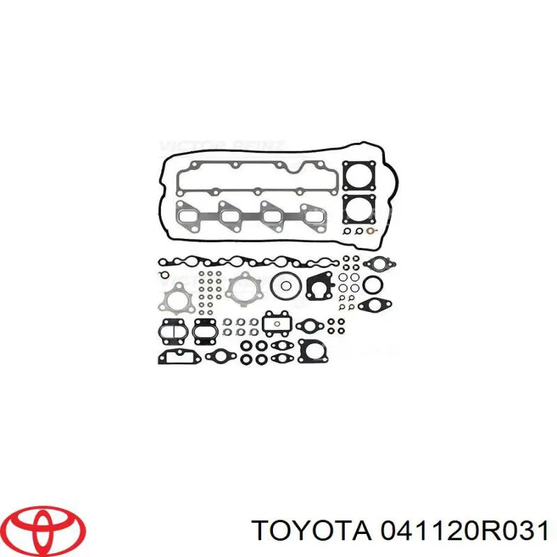 041120R031 Toyota комплект прокладок двигателя верхний