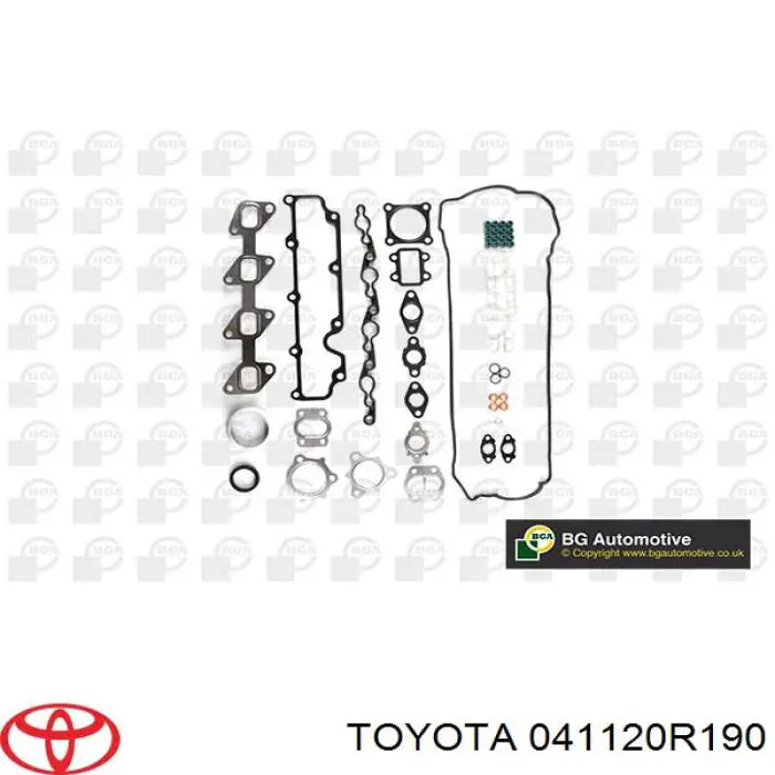 Верхний комплект прокладок двигателя 041120R190 Toyota