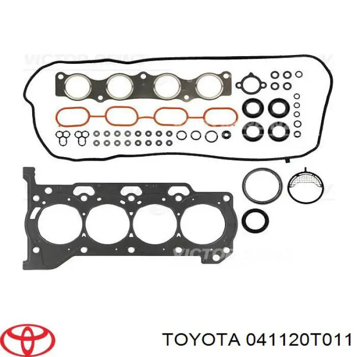 Комплект прокладок двигателя верхний Toyota 041120T011