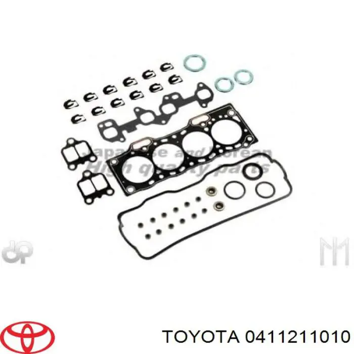 411211010 Toyota комплект прокладок двигателя верхний