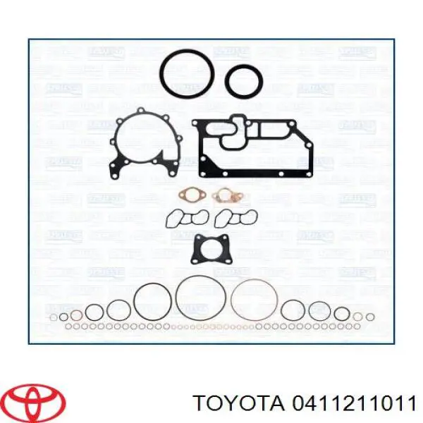 Верхний комплект прокладок двигателя 0411211011 Toyota