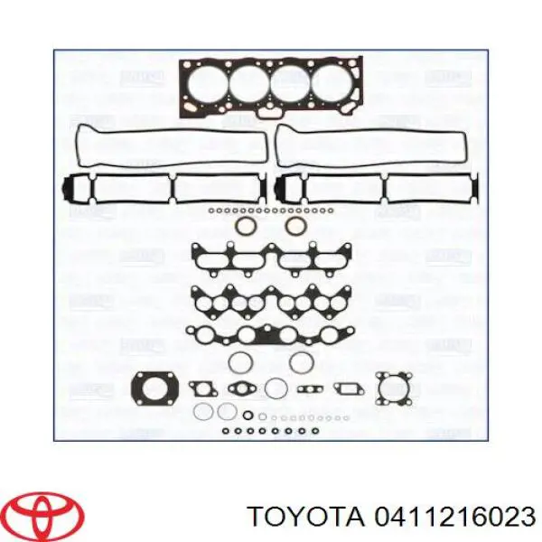 Комплект прокладок двигателя верхний на Toyota Celica T16