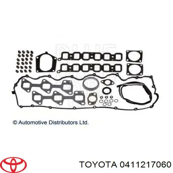 411217060 Toyota комплект прокладок двигателя верхний