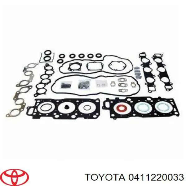 0411220033 Toyota комплект прокладок двигателя верхний
