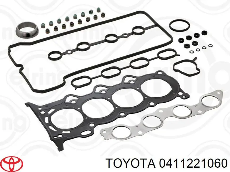 Верхний комплект прокладок двигателя 0411221060 Toyota