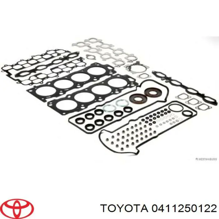 Верхний комплект прокладок двигателя 411250122 Toyota