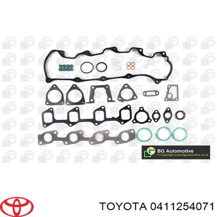0411254071 Toyota комплект прокладок двигателя верхний
