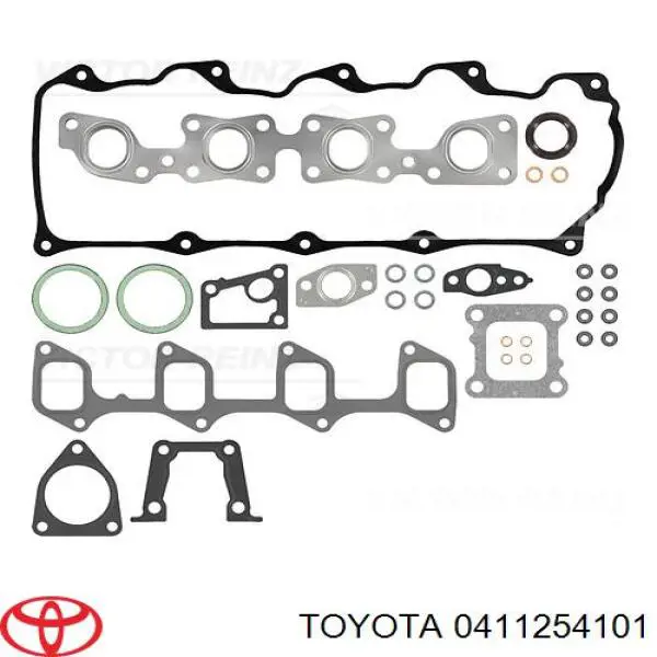 0411254101 Toyota комплект прокладок двигателя верхний