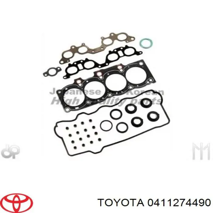 Верхний комплект прокладок двигателя 0411274490 Toyota