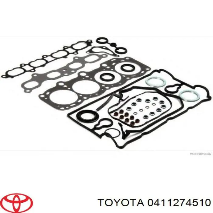 0411274510 Toyota комплект прокладок двигателя верхний