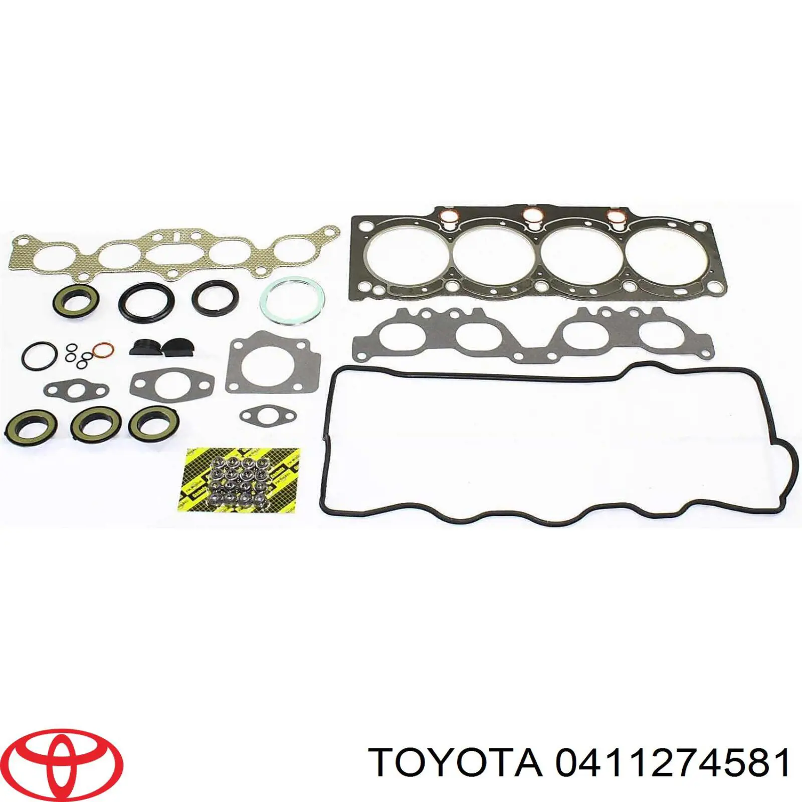 0411274581 Toyota Комплект прокладок двигателя верхний