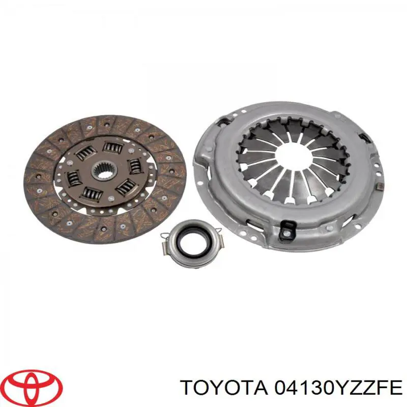 Kit de embrague (3 partes) 04130YZZFE Toyota