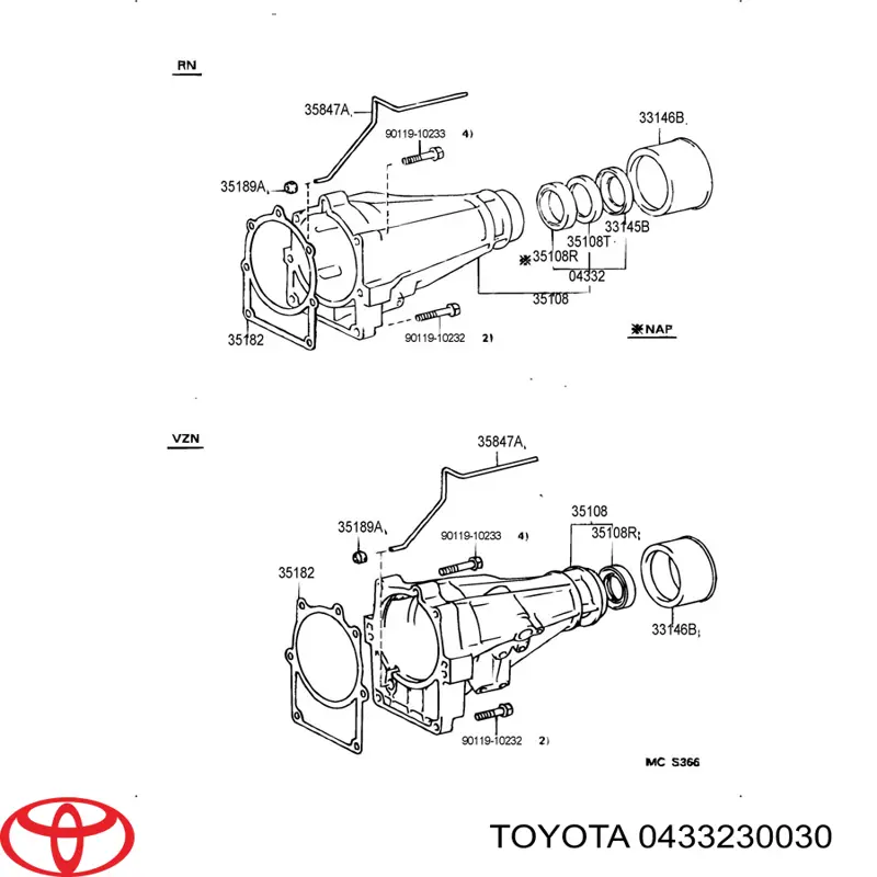  0433230030 Toyota