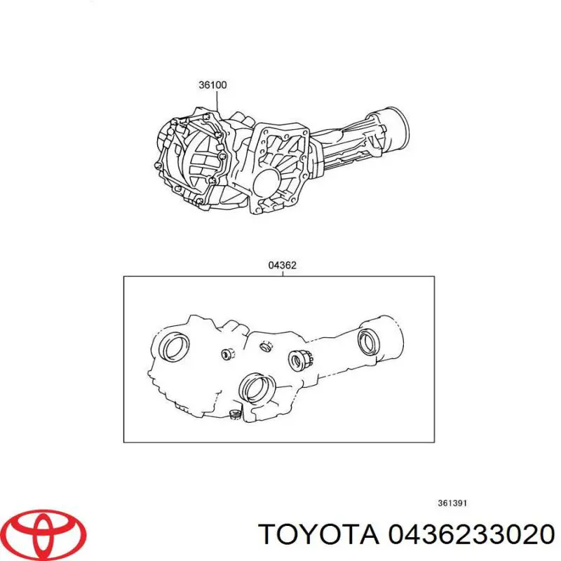 Ремкомплект раздаточной коробки Toyota 0436233020 цена, от 32.02 USD