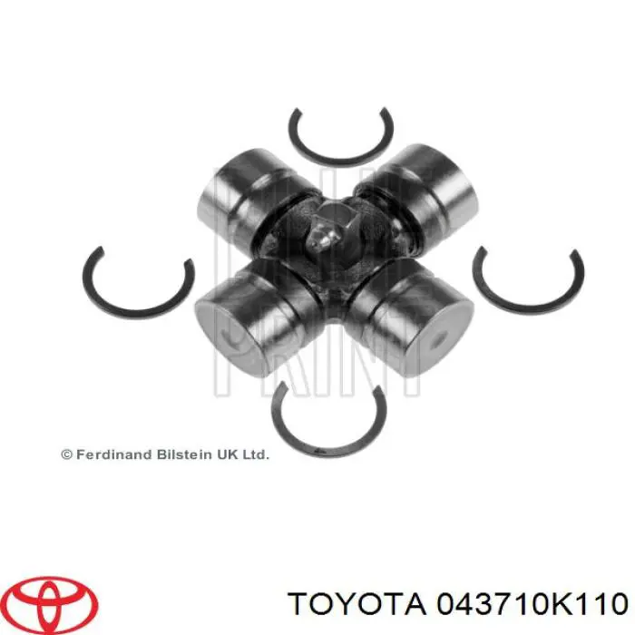 043710K110 Toyota cruzeta da junta universal traseira