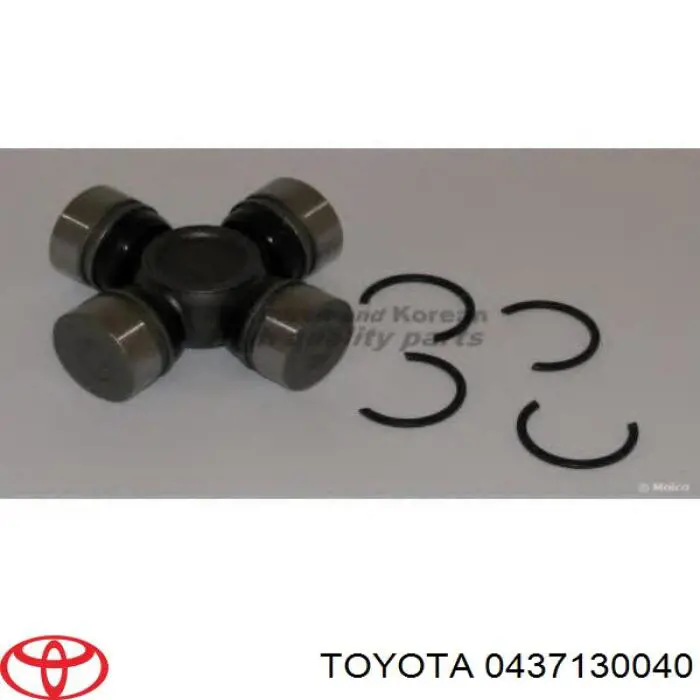 Cruceta de árbol de cardán trasero 0437130040 Toyota