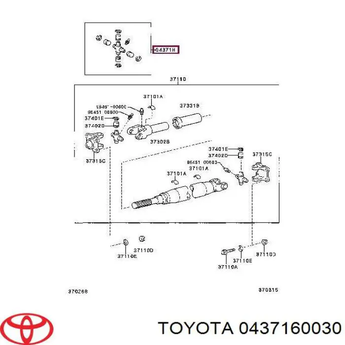 Купить 437160030 Toyota 