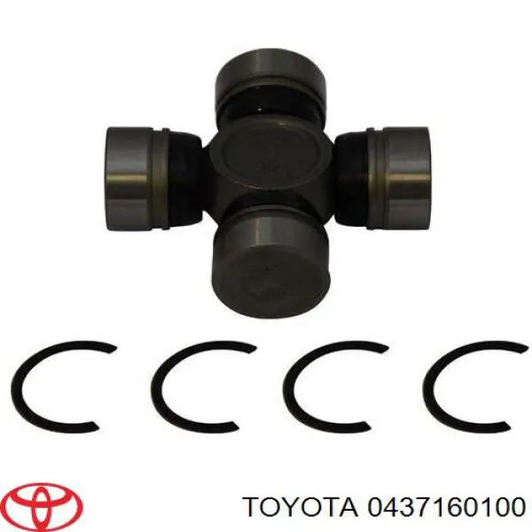 Cruceta de árbol de cardán trasero 0437160100 Toyota