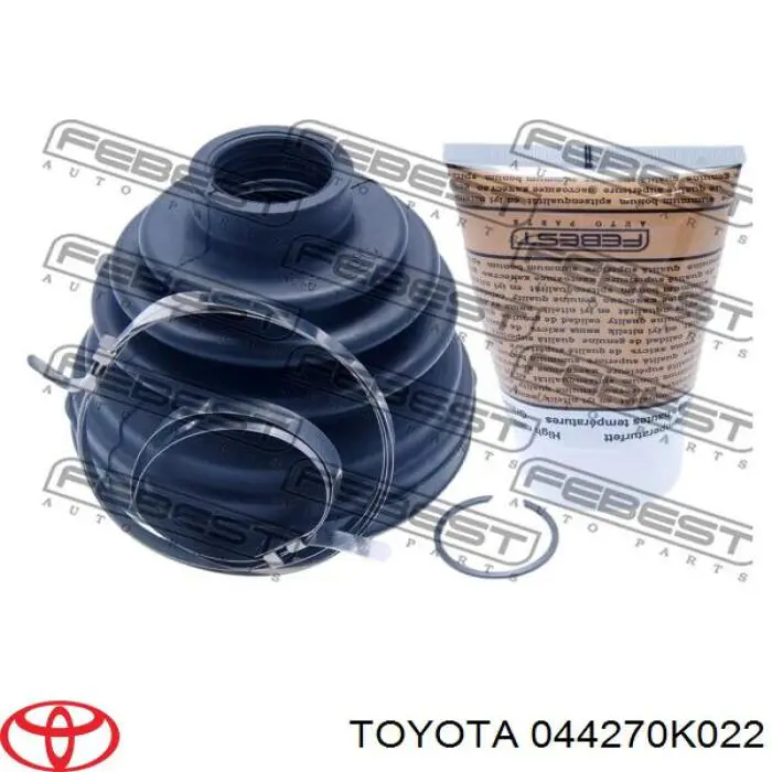 044270K022 Toyota botas de proteção de juntas homocinéticas do semieixo dianteiro, kit