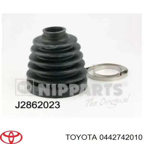 0442742010 Toyota botas de proteção de juntas homocinéticas do semieixo dianteiro, kit