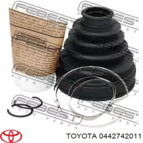 0442742011 Toyota пыльники шрусов передней полуоси, комплект