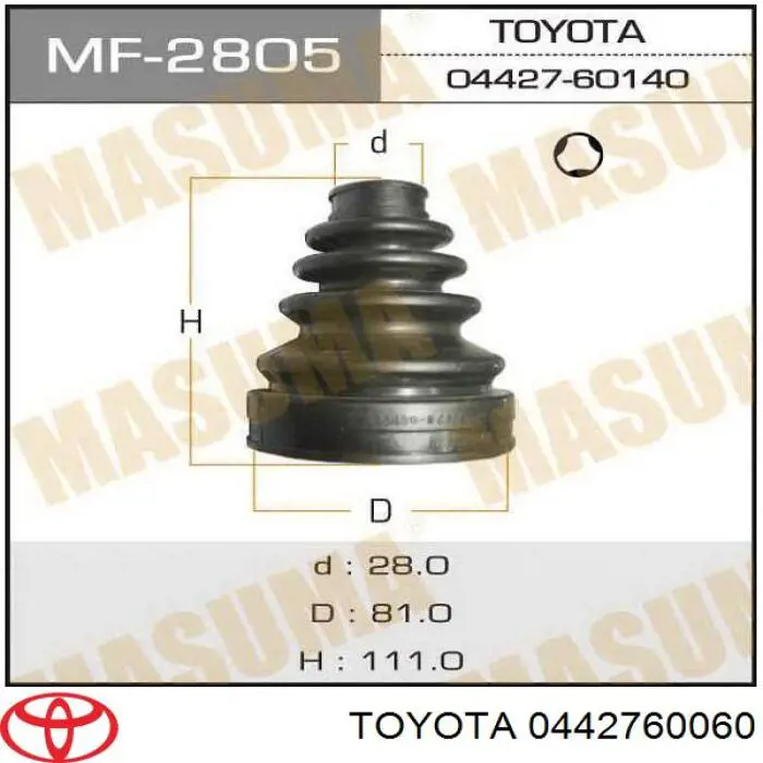  0442760060 Toyota
