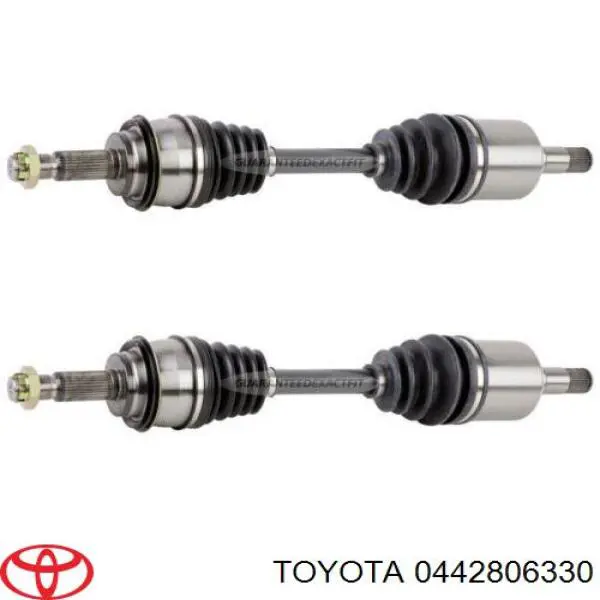 Пыльники шарниров угловых скоростей передних, комплект Toyota 0442806330