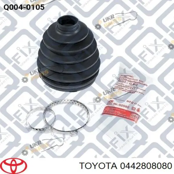 Bota de proteção externa esquerda de junta homocinética para Toyota Camry (V40)
