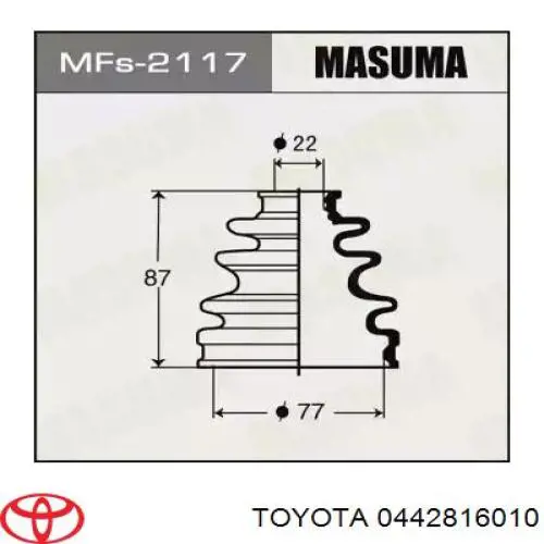  0442816010 Toyota