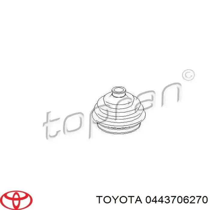 Пыльник ШРУСа передней полуоси внутренний правый 0443706270 Toyota