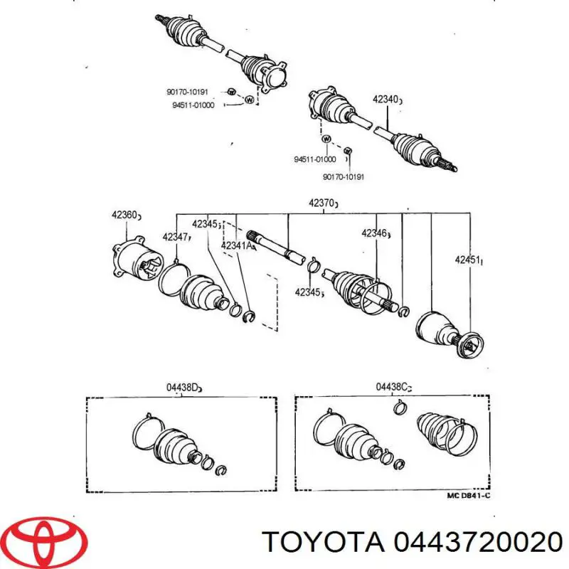  0443720020 Toyota