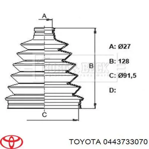 0443733070 Toyota 