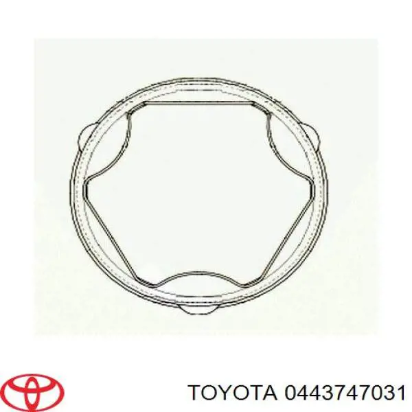 0443747031 Toyota bota de proteção interna de junta homocinética do semieixo dianteiro