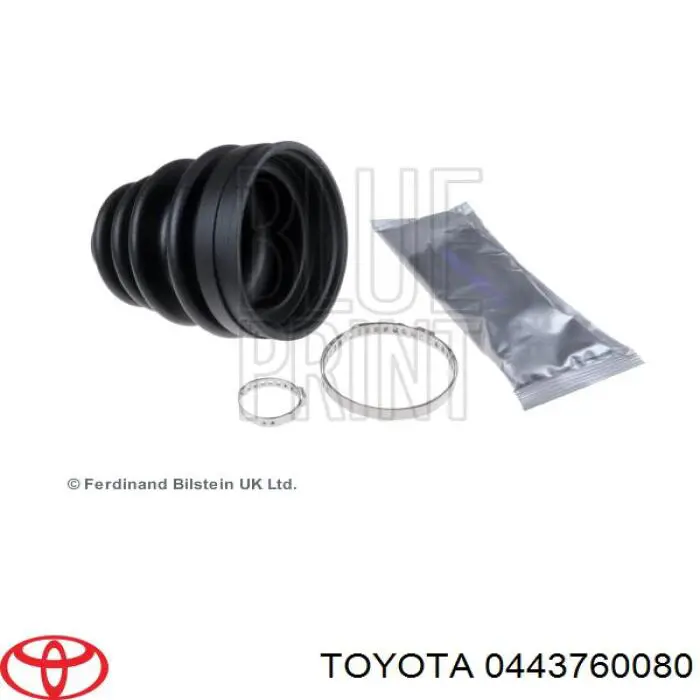 Пыльник шарнира угловых скоростей внутренний передний Toyota 0443760080 цена, от 12.67 USD