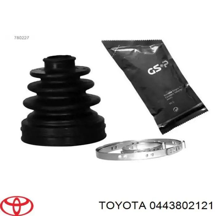 Пыльник ШРУСа передней полуоси внутренний правый 0443802121 Toyota