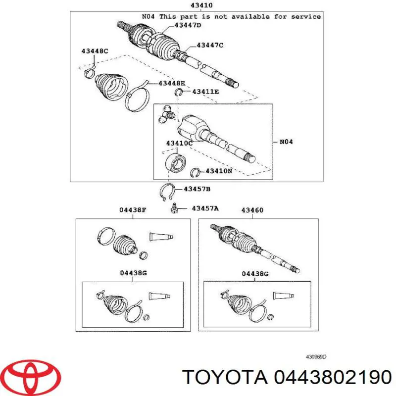  0443802190 Toyota